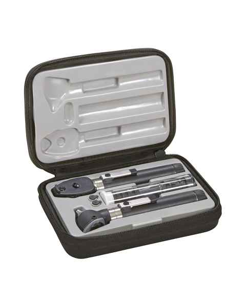 ADC 5110NL Diagnostix™ 2.5V Dual-Handle Pocket Diagnostic Set with LED Lamp, Hard Case - Black