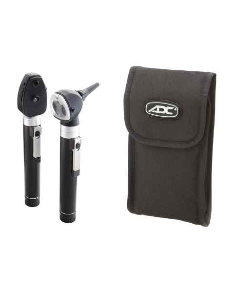 ADC 5110NLS Diagnostix™ 2.5V Dual-Handle Pocket Diagnostic Set with LED Lamp, Soft Case - Black
