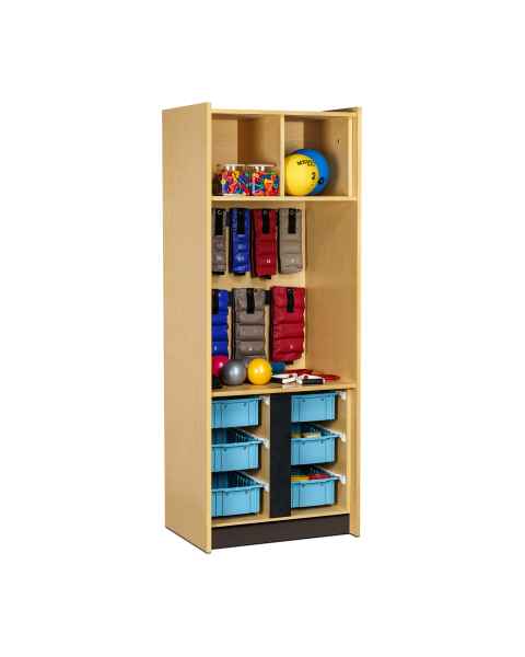 Clinton 5231 Tall PT Cabinet with 6 Storage Bins Only (Physical Activity Aids are Not Included)