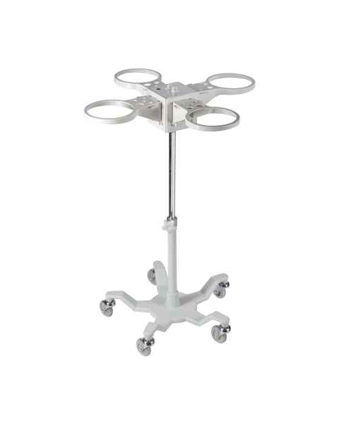 Bemis Health Care 533910 Four-Canister Hi-Low Stand for 1200CC, 2000CC, and 3000CC Suction Canister