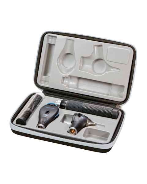 ADC 5410L and 54102L Diagnostix™ 5410 3.5V Portable Diagnostic Set with LED Lamp and Plug-In Battery Handle, Standard Otoscope and Coax/Coax Plus Ophthalmoscope with Hard Case