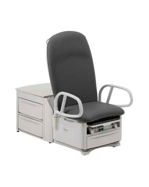 Brewer 6001PLUS-AF906 Access® High-Low PLUS
Exam Table with Pneumatic Back, Pelvic Tilt, and Drawer Heater - Chateau Grey Upholstery (The EasyGlide™ Mobility System is Sold Separately)