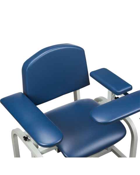 Clinton Arm Option - Upholstered Padded Stationary Armrests and Straight Flip Arm