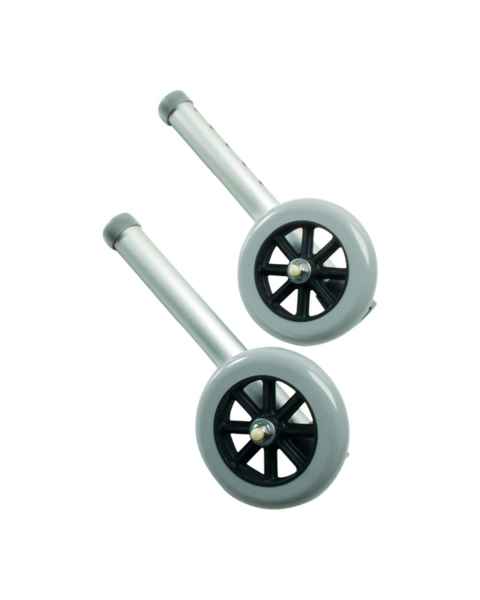 Lumex&reg; 603450A Auto-Stop&trade; Wheels with Braking System for Walker - 5" Diameter