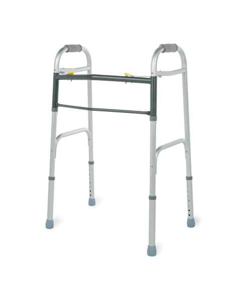 Lumex&reg; 604070A Bariatric Dual-Release X-Wide Folding Walker - Without Wheels