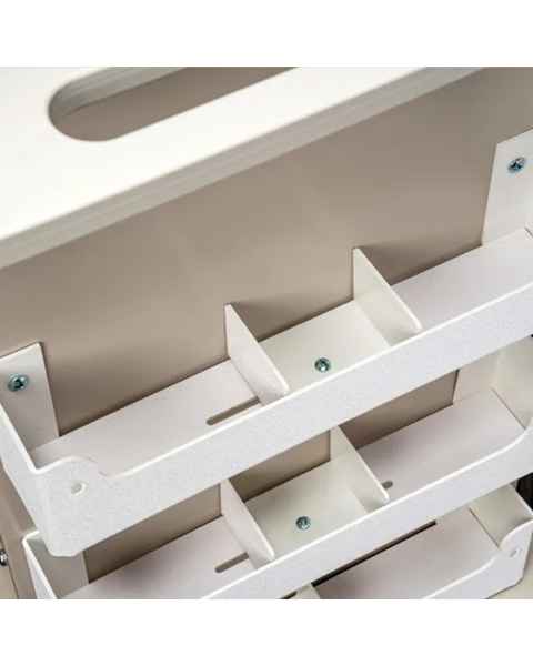 Clinton 610-3 Open Side Bin for ProVisions&trade; Point-of-Care Procedure Cart, Set of 3 (The cart shown in the photo is for demonstration purposes only and not included.)