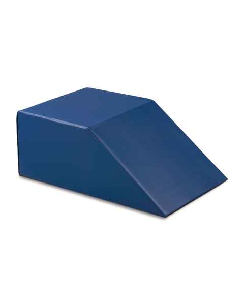 Clinton 61 Vinyl Covered Cube/Incline with Hook and Loop Closure, 37 Degree - Royal Blue