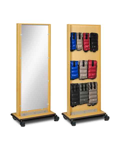 Clinton 6210-9 Mobile Adult Mirror with Cuff Weight Rack