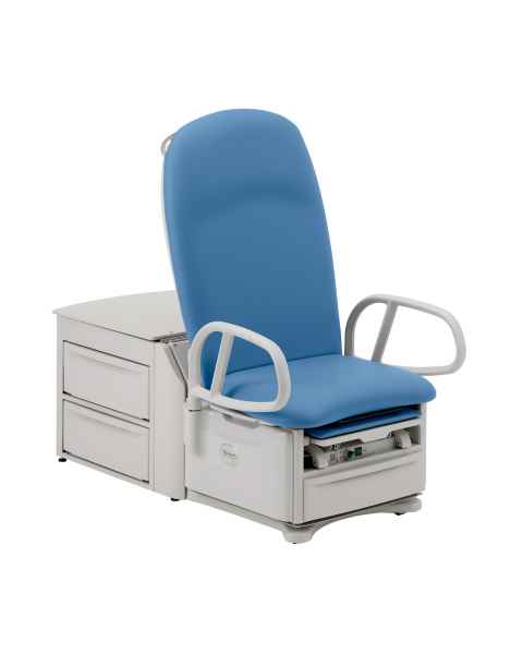 Brewer 6501PLUS-AF928 Access® High-Low PLUS Exam Table with Power Back, Pelvic Tilt, Drawer Heater, and Outlet - Horizon Upholstery (The EasyGlide™ Mobility System is Sold Separately)
