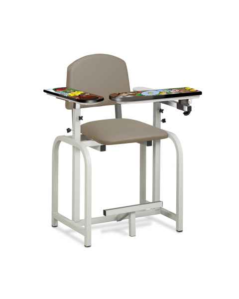 Clinton 66011-SG Pediatric Series Spring Garden Blood Drawing Chair with Flip Arm and Right Armrest