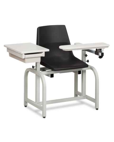 Clinton Standard Lab Series Blood Drawing Chair with Drawer and Flip-Arm Model 66029-P