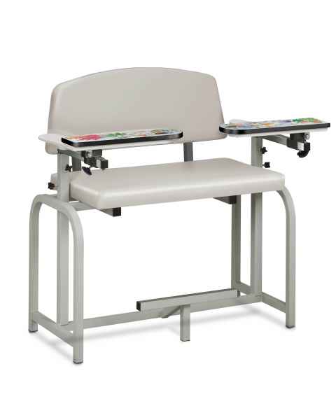 Clinton 66099-AQ Pediatric Series Aquarium Extra-Wide Blood Drawing Chair with Flip Arms