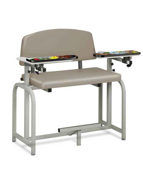 Clinton Pediatric Series Spring Garden Extra-Wide Blood Drawing Chair with Flip Arms Model 66099-SG