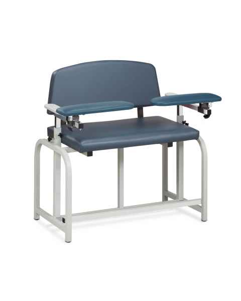 Clinton 66099B Lab X Series Bariatric Extra-Tall Blood Drawing Chair with Padded Arms