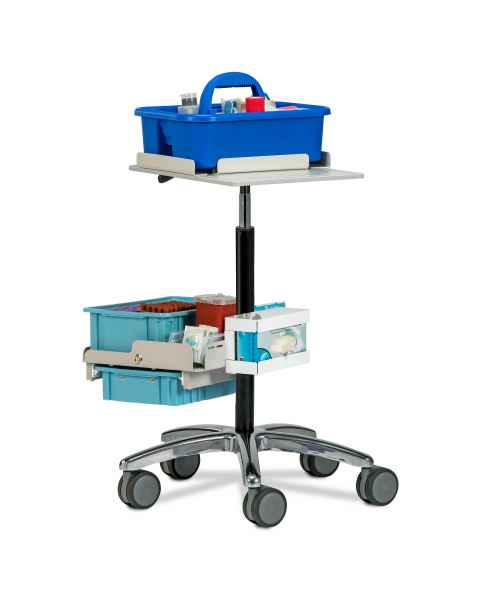 Clinton 67031 Phlebotomy Store & Go Cart (Tray pictured on top and all supplies shown not included)