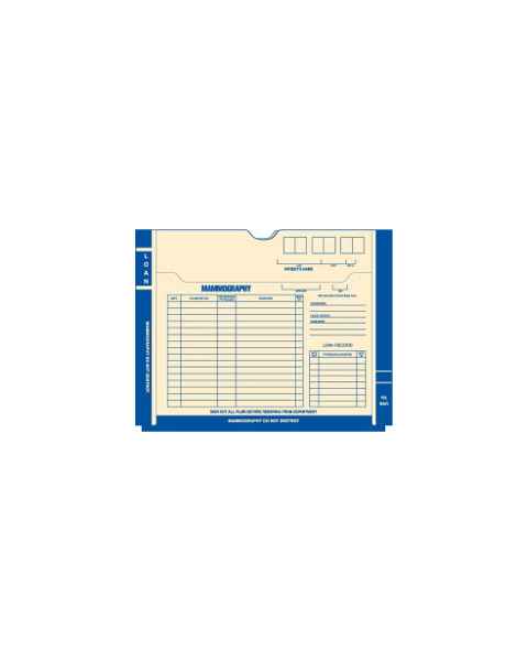 Mammography File Jacket - Blue Border