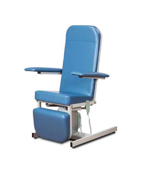 Clinton Model 6810 Recliner Series Hi-Lo Blood Drawing Chair Model 6810 (Full Upright Position) - Wedgewood Upholstery 