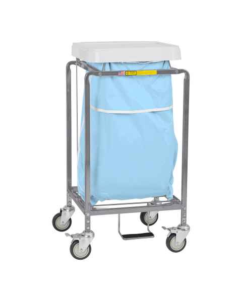 R&B Wire 682B Single Leakproof Hamper with Lid - Blue Bag
