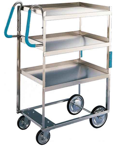 Lakeside Ergo-One Stainless Steel Utility Carts - 700 lbs Capacity - 3 Shelves