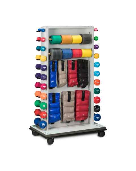 Clinton 7019-F Mobile Cuff Weight, Dumbbell, and Band Rac (Physical Activity Aids are Not Included)