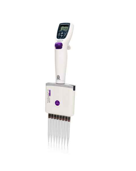 BrandTech 705398 Transferpette® Electronic 8-Channel Micropipette, 50 - 1250 µL