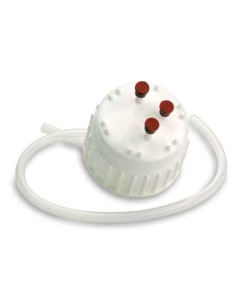 Globe Scientific 70983CAP Aseptic Transfer Cap for Diamond&reg; RealSeal&trade; Vacuum Bottle, 83 mm - Detached