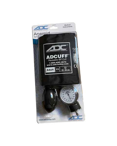 ADC 720-11ABKQ Diagnostix™ 720 Pocket Aneroid Sphyg with Adcuff, Disposable Packaging - Black
