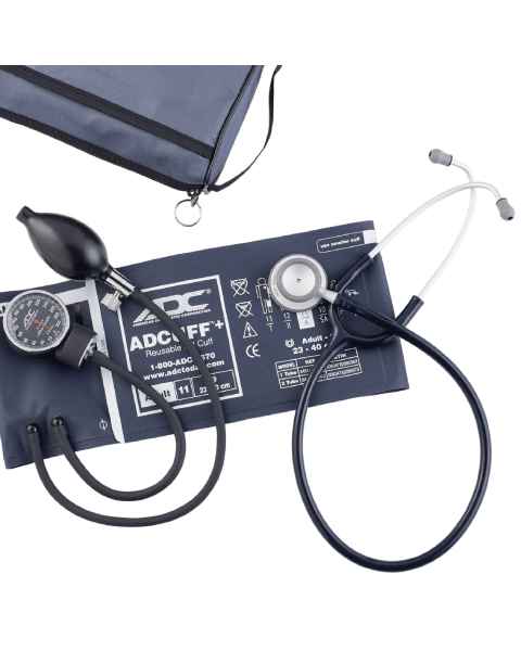 ADC 728-619-11AN1 Pro's Combo V™ Pocket Aneroid/Scope Kit with Adcuff+