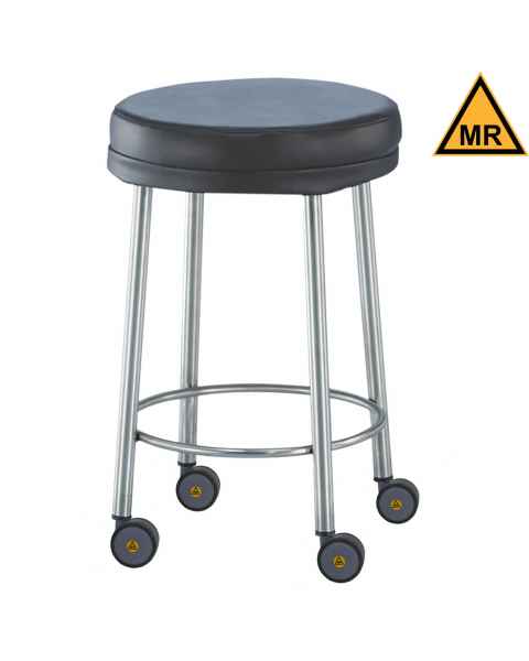 Non-Magnetic Padded Stools with MR Casters