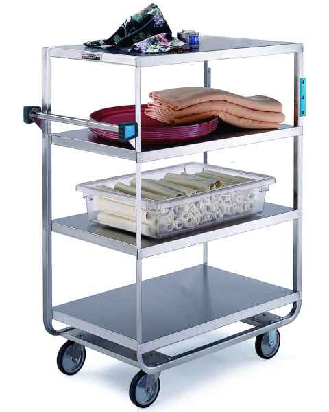 Lakeside SS Heavy Duty Multi-Shelf Cart - 3 Edges Up 1 Down