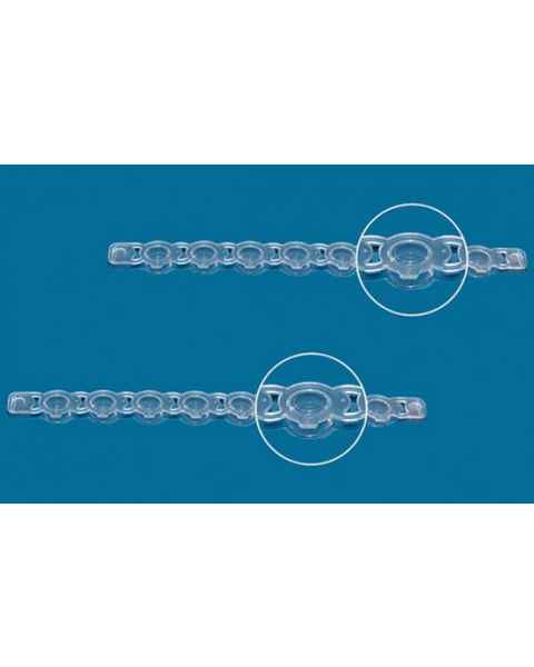 BrandTech PCR Flat 8-Cap Strip for 0.2mL 8-Tube Strip - Clear