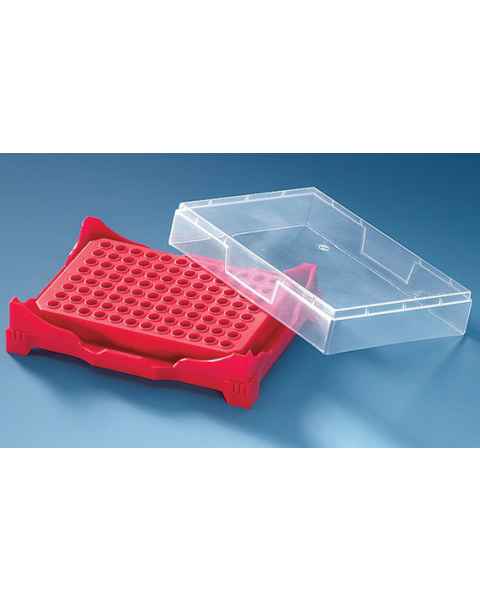 BrandTech PCR Rack with Locking Lid (Assorted Colors)