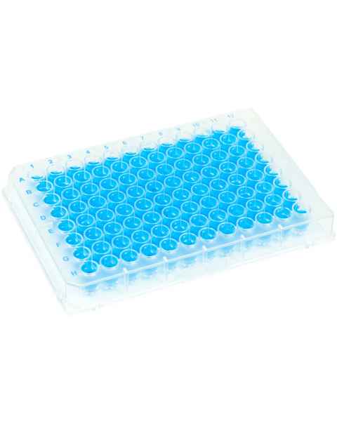 Brandtech 781842 BRANDplates 96-Well Microplate lipoGrade Immunological Surface Non-Sterile Transparent with Standard F-Bottom