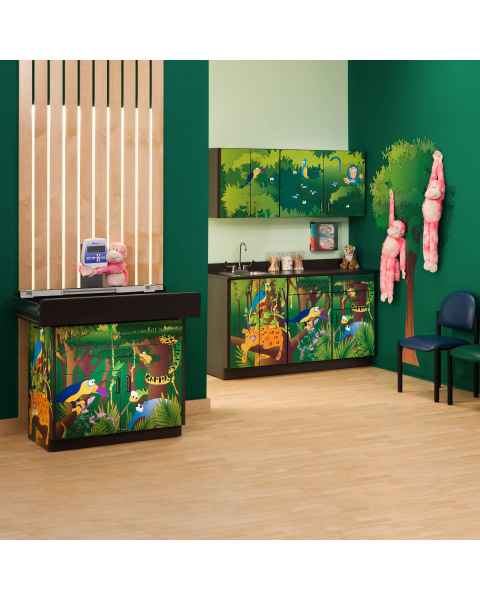 Clinton Complete Model 7832-X Rainforest Follies Pediatric Scale Table & Cabinets