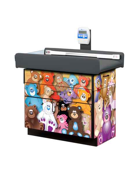 Clinton 7856 Theme Series Pediatric Scale Table - Totally Teddy