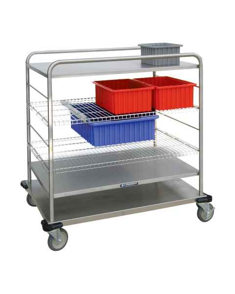 Lakeside 7920 Medium Distribution Cart (Shelves and Baskets are not included)
