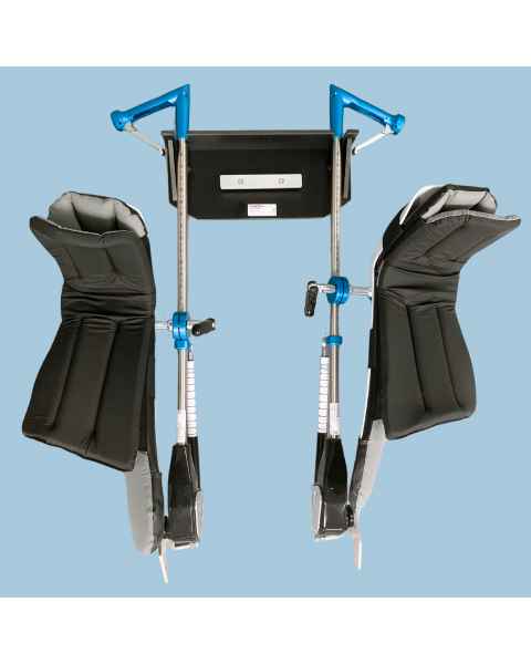 SchureMed 800-0284 Stirrup Wall Rack (Stirrups, Boot Pads, and Table Clamps shown are for display purposes only)