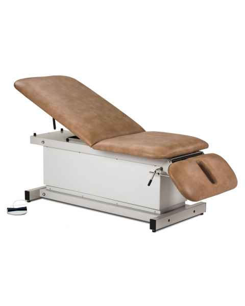 Shrouded Power Table with Adjustable Backrest & Drop Section