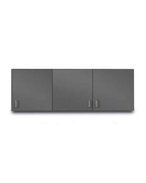 Clinton 8272 Classic Laminate Wall Cabinet with 3 Doors - 72" W x 24" H, Slate Gray