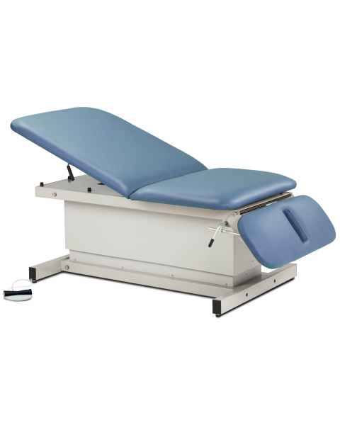 Clinton Model 84438 Extra Wide Bariatric Shrouded Power Table with Adjustable Backrest & Drop Section