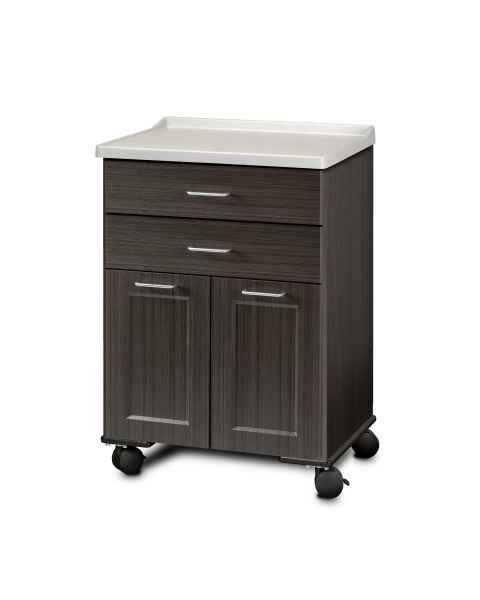 Clinton 8922-AF Mobile Treatment Cabinet with 2 Drawers, 2 Doors, Molded Top, and Fashion Finish Twilight Cabinet