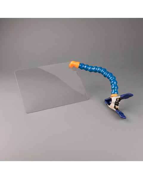 Poltex 8-5FLEXBIO-CL Flex Neck Biohazard Shield, 8.5" Width - Clamp Mount