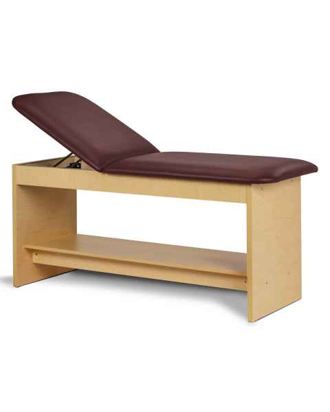 Clinton Model 91020 Panel Leg Series Treatment Table with Full Shelf