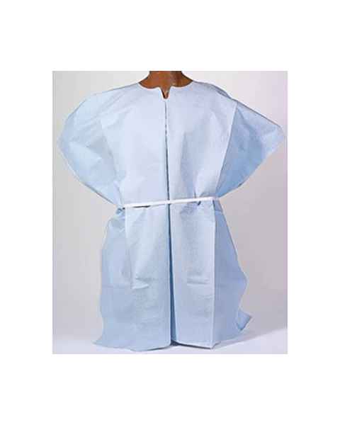 TIDI Products 910540 Ultimate Exam Gowns - 40" x 40", Blue