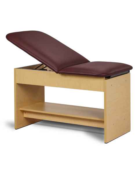Clinton Model 91200 Panel Leg Series Space Saver Exam Table with Shelf
