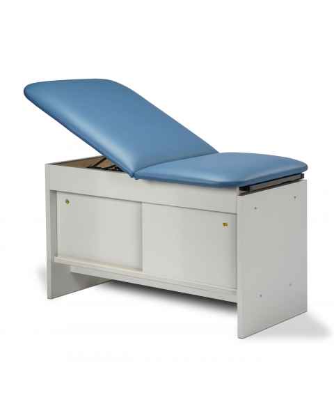 Clinton 91400 Panel Leg Series Space Saver Treatment Table with Sliding Doors - Wedgewood Upholstery 
