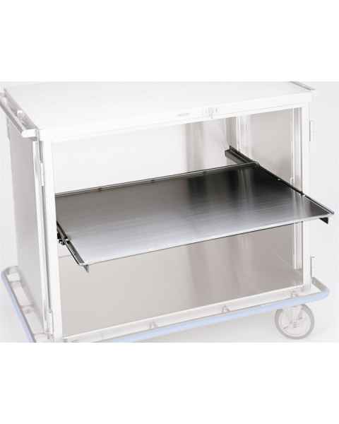 Pedigo Stainless Steel Roll Out Solid Shelf for CDS-235 Surgical Cart