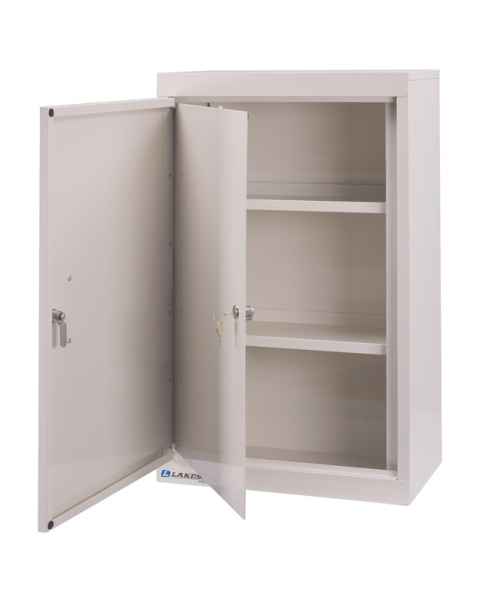 Lakeside Narcotic Cabinet w/ Handle; Two Shelves, Double Door, Double Lock - 30" H x 18" L x 10" W
