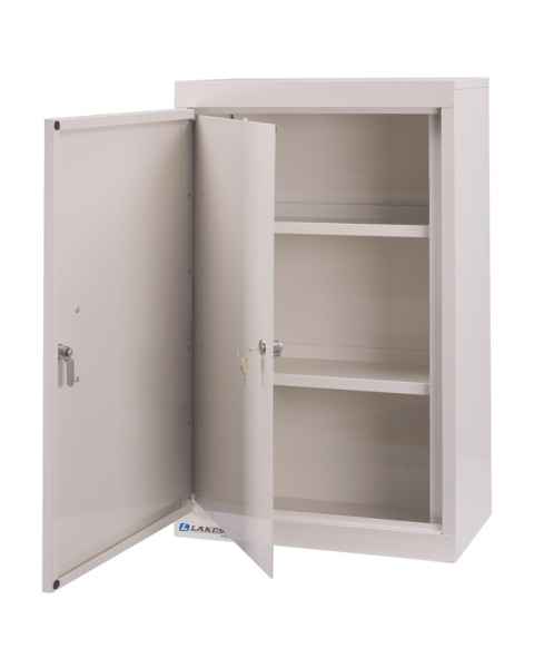 Medicine Cabinet, Two Doors Dual Lock Large 30 x 30 x 10