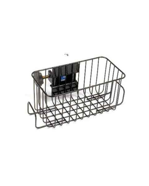 Pedigo Infusion Pump Black Powder Coated Steel Wire Basket - Medium